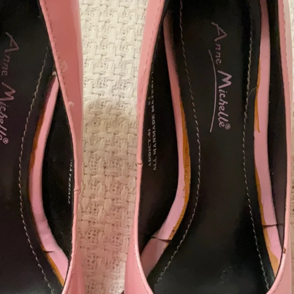 Ann Michelle Pink Patent Heels Size 5.5 - Picture 7 of 7